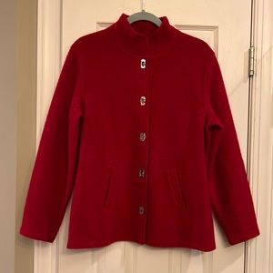 Red wool jacket